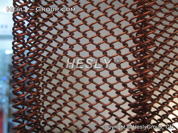 chain link mesh drapery curtain
