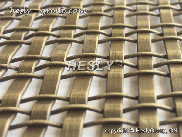 antique brass architectural wire mesh