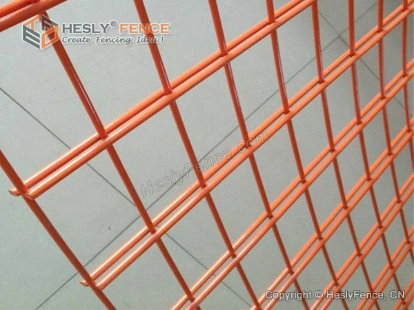 orange color double mesh fencing